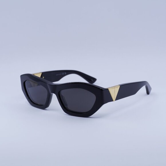 ?️ New Bottega Veneta BV1221S 001 Sunglasses - Black Frame, Grey Lenses main image 7